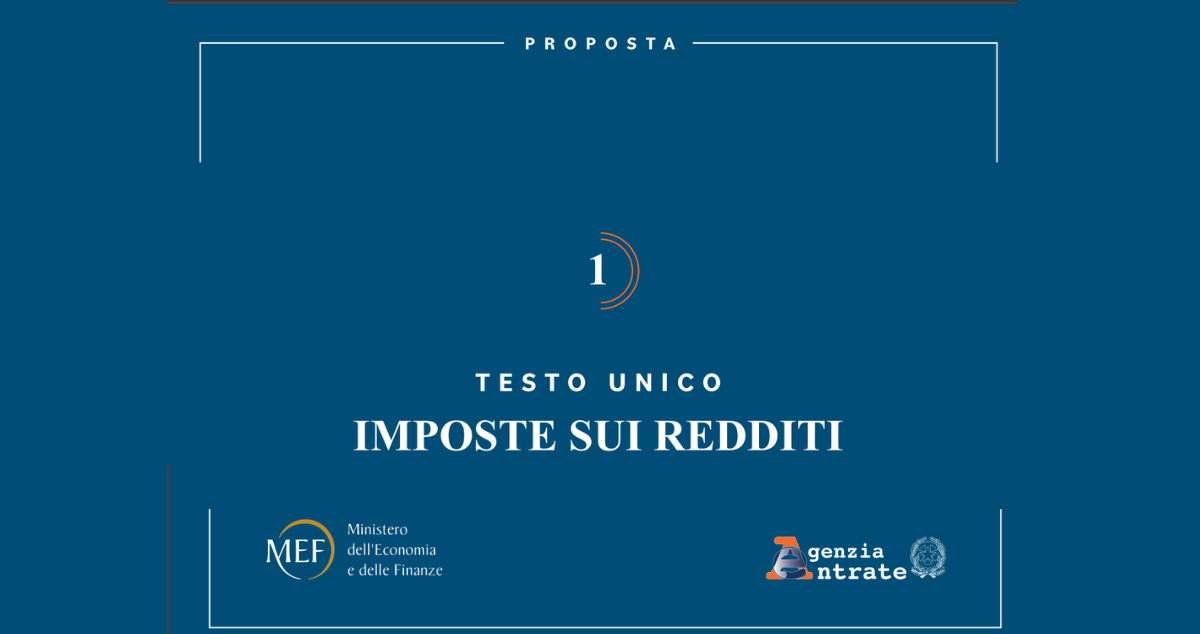 Testo Unico Delle Imposte Sui Redditi Laggiornamento In Consultazione