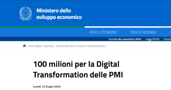 Digital Transformation Decreto Attuativo Mise Milioni Per Pmi