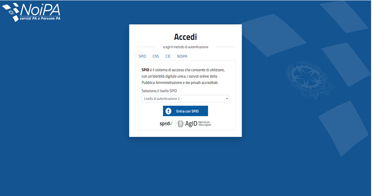 Noipa cedolino stipendio come eseguire il login