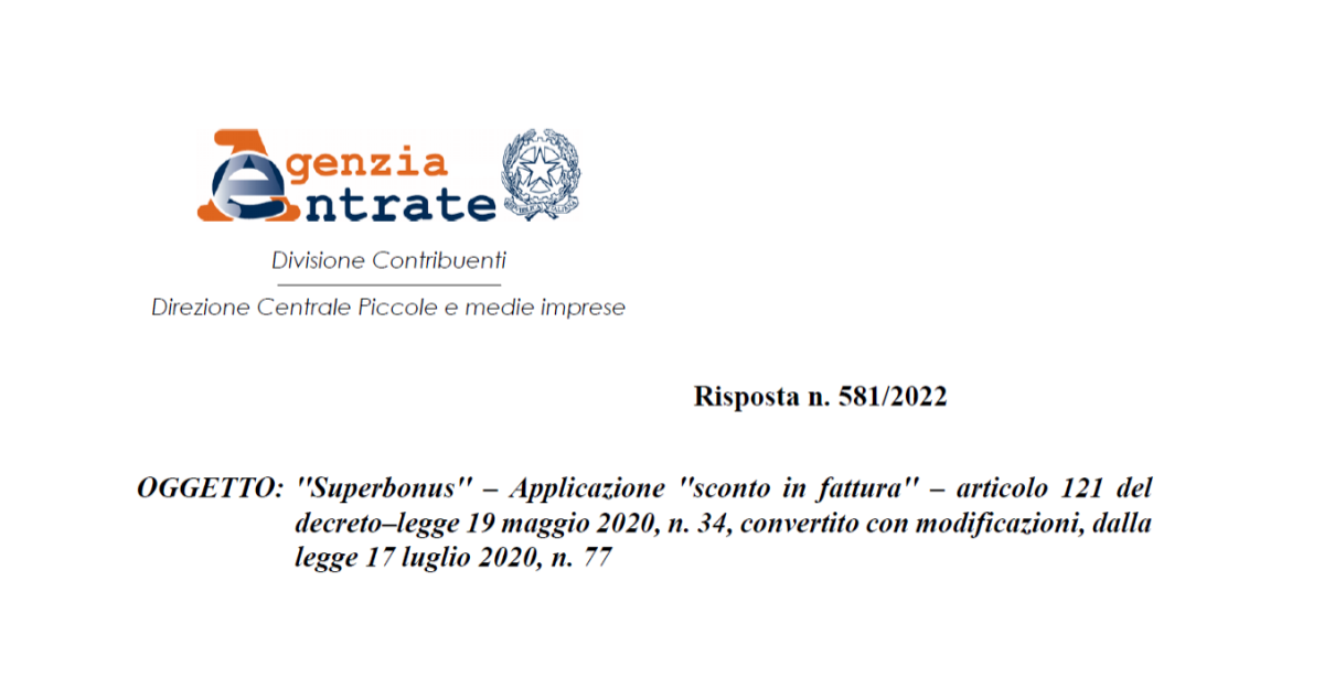 Sconto in fattura e superbonus, cosa fare se manca la comunicazione