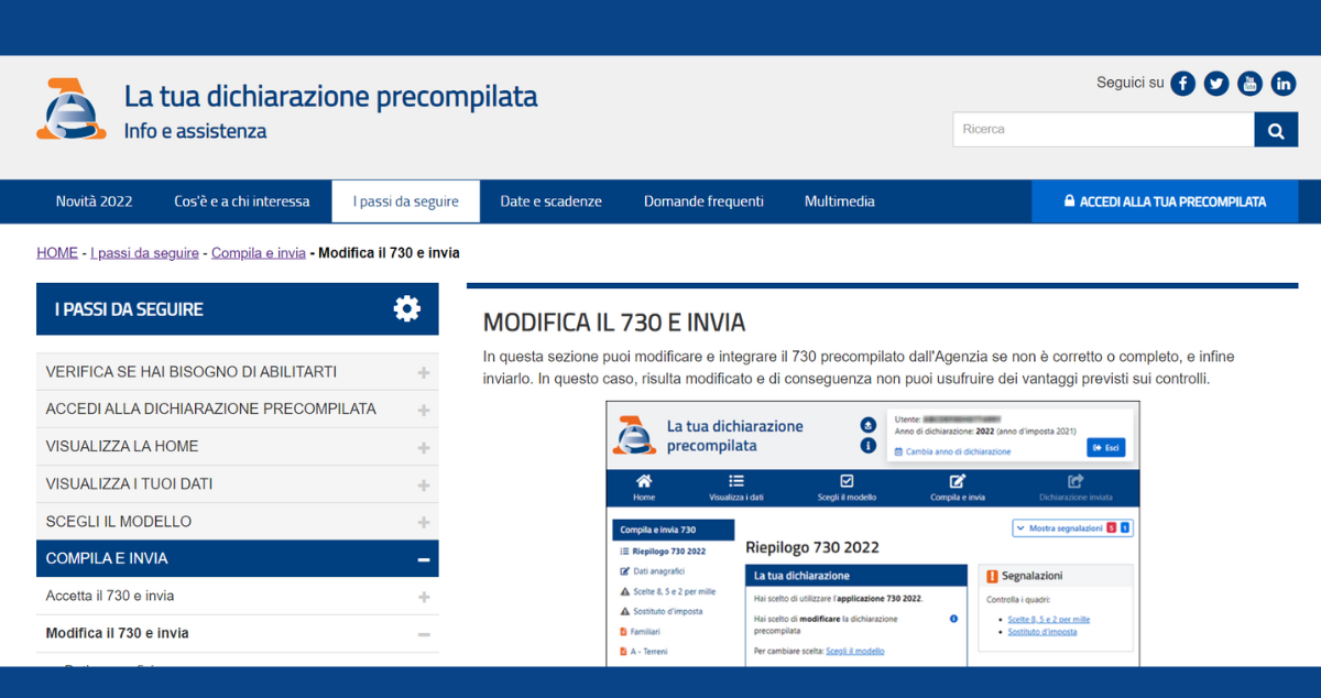 Modello 730/2023 Precompilato: Modifica E Invio Da Oggi, 11 Maggio