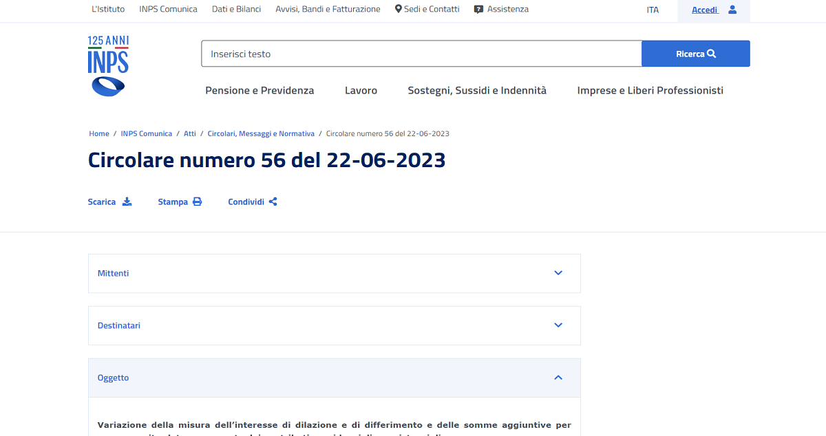 New Increases in INPS Contributions 2023: Interest Rates, Civil Penalties, and Monetary Policy Updates