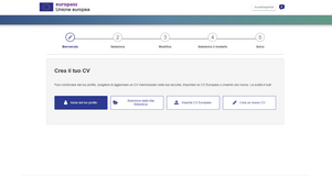 Curriculum vitae europeo: fac simile modello