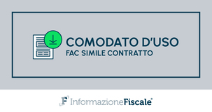 Comodato d'uso: fac simile contratto