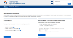 Comodato d'uso: registrazione gratis online