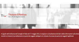 Titolare effettivo, il punto sulla comunicazione