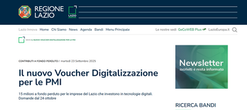 Contributi a fondo perduto in arrivo per le aziende del Lazio